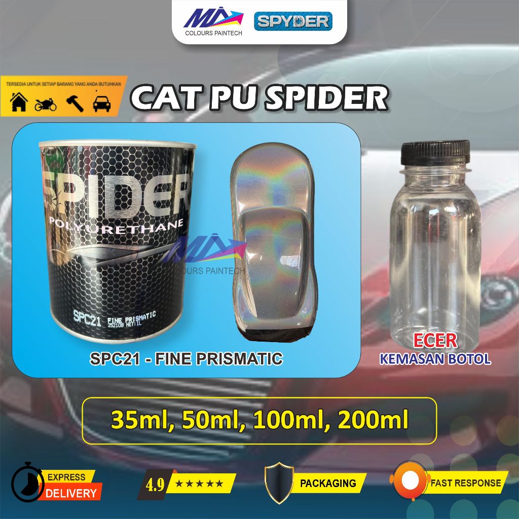 CAT HOLOGRAM SPIDER PU FINE PRISMATIC SPC21 ECER