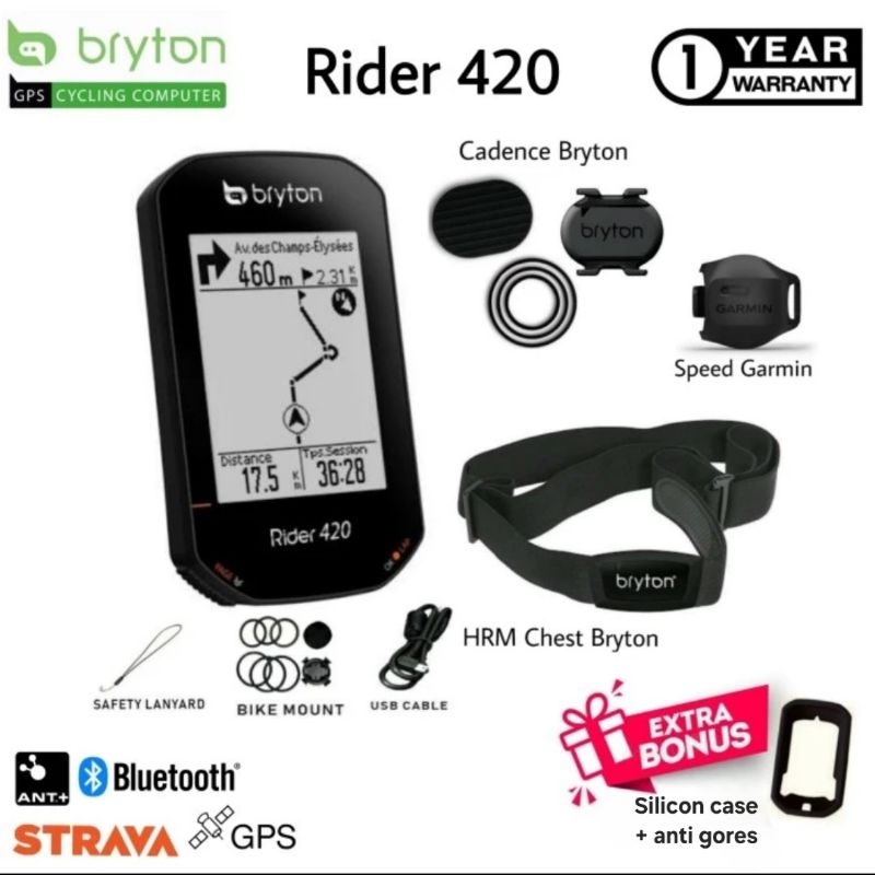 Bryton Rider 420 bundling 3 sensors Bryton