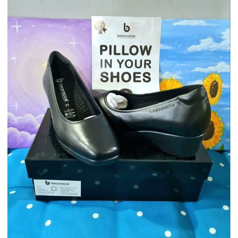 wedges bocorocco black 5cm size 37