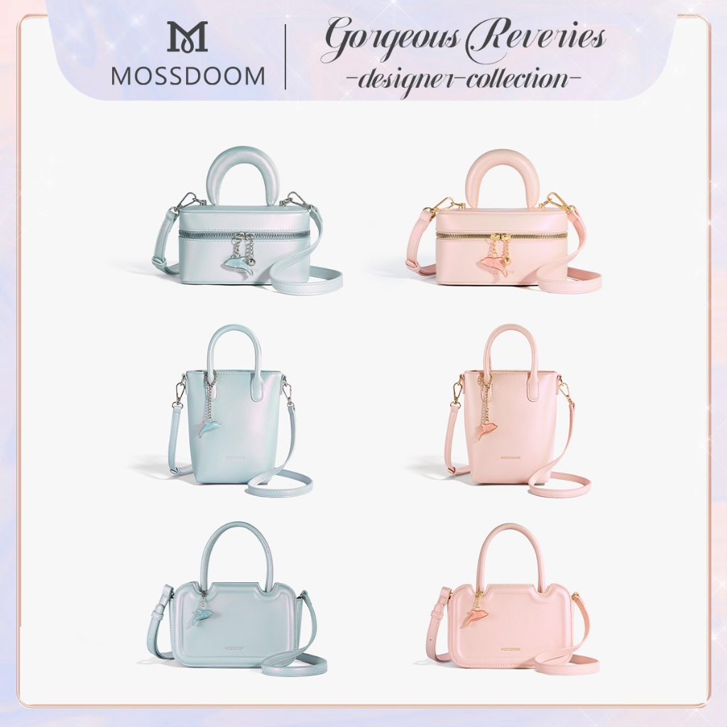 MOSSDOOM Ocean Dream Collection Tas Wanita Pegangan Tangan Tas Selempang Wanita