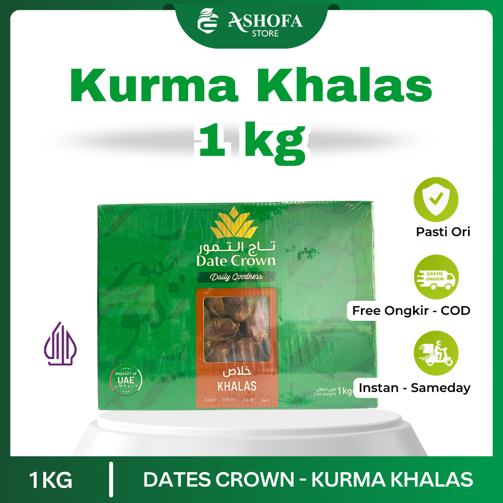 

Kurma Khalas Kholas Asli Original Dates Crown 1kg