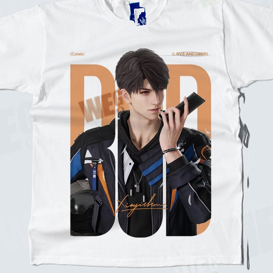 WEGO Baju Kaos CALEB Love and Deepspace T-shirt White S M L XL 2XL