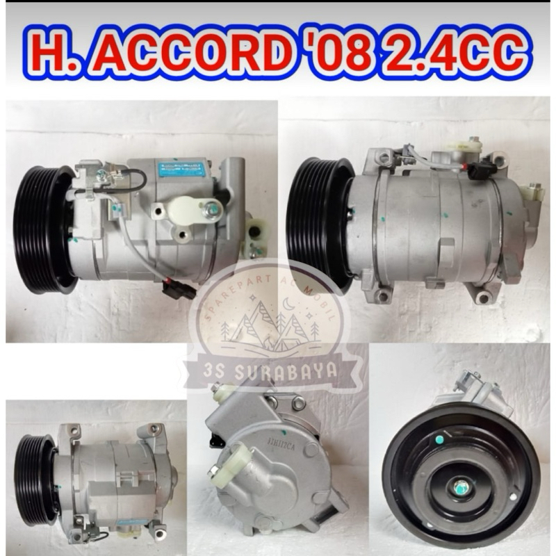 Kompresor honda Accord 2008-2012 2400 cc Ac Mobil Compressor (Baru/New)