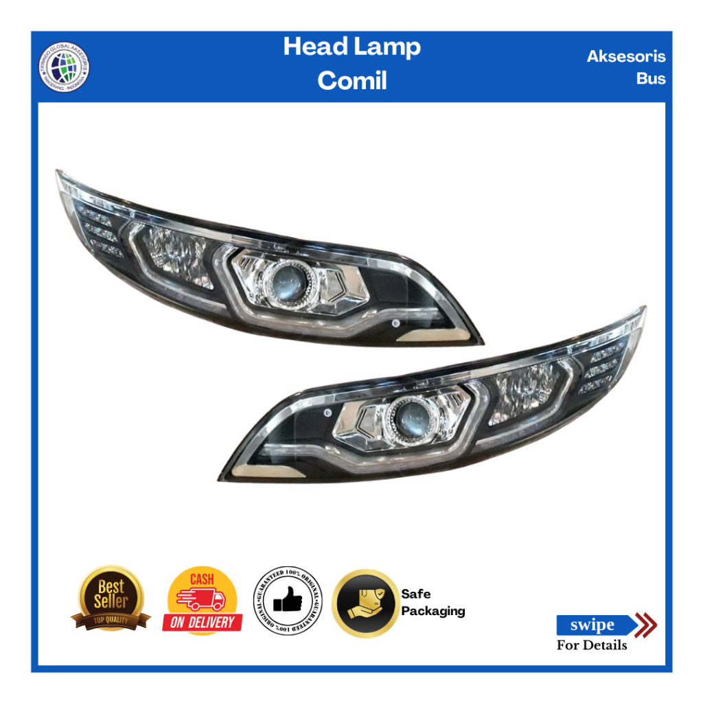 Lampu Depan Bus Comil/Head Lamp Bus Mercedes Benz/Lampu Depan Bus Invictus
