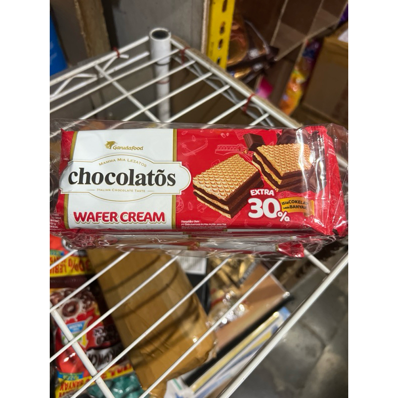 

Chocolatos Wafer Cream 1 Renceng 10 Sachet Pcs - Chocolate Coklat Dus