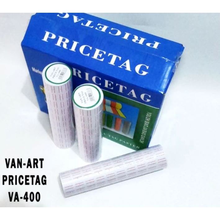 

Label harga Price Tag Refill label roll Van Art Va-400 10roll 1slop