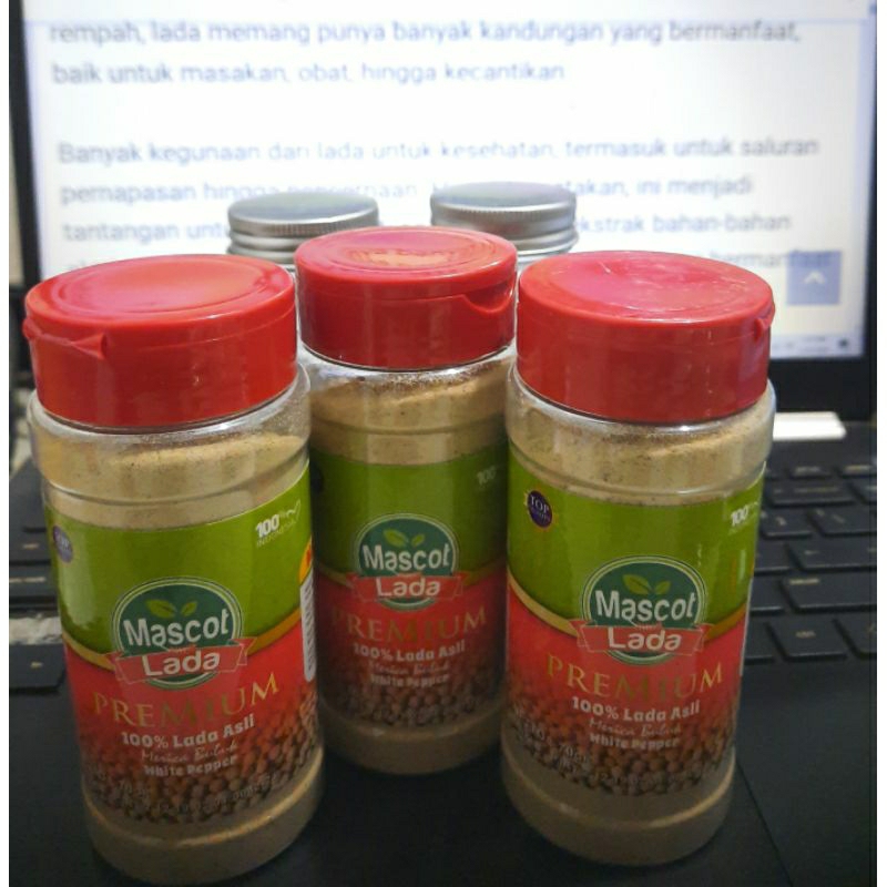 

Lada putih bubuk botol 70gr