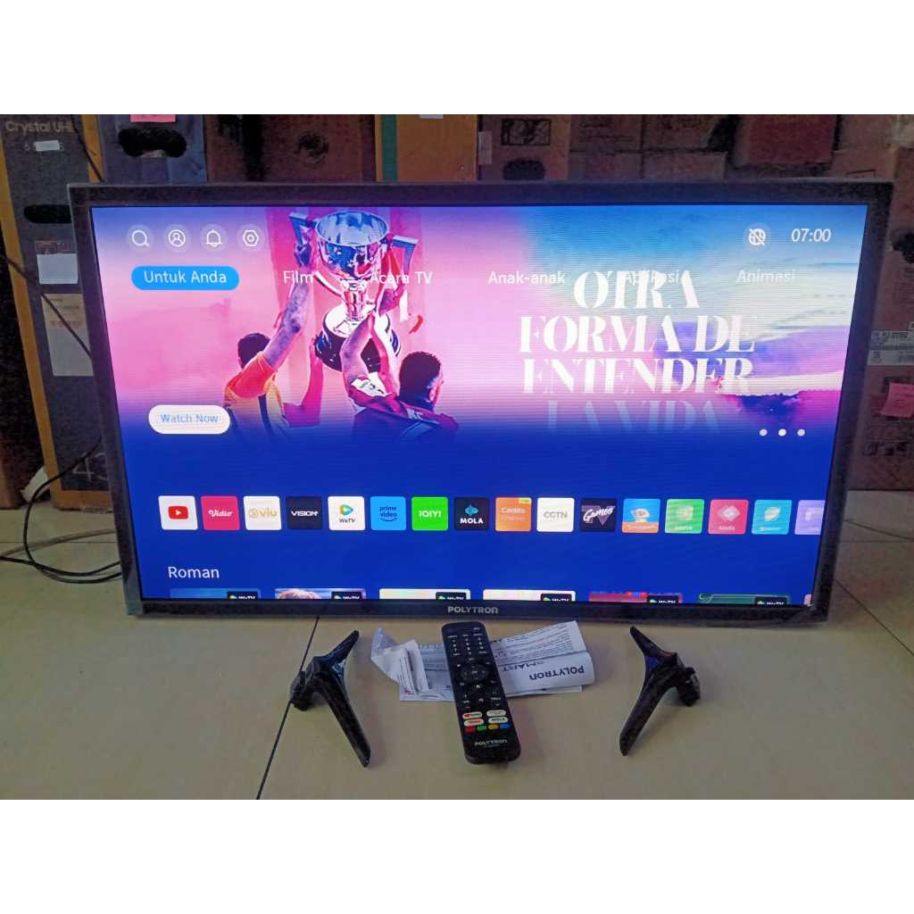 TV LED POLYTRON 32IN SMART TV YOUTUBE WIFI KONDISI MUWLUS 95% SEPERTI BARU 4678