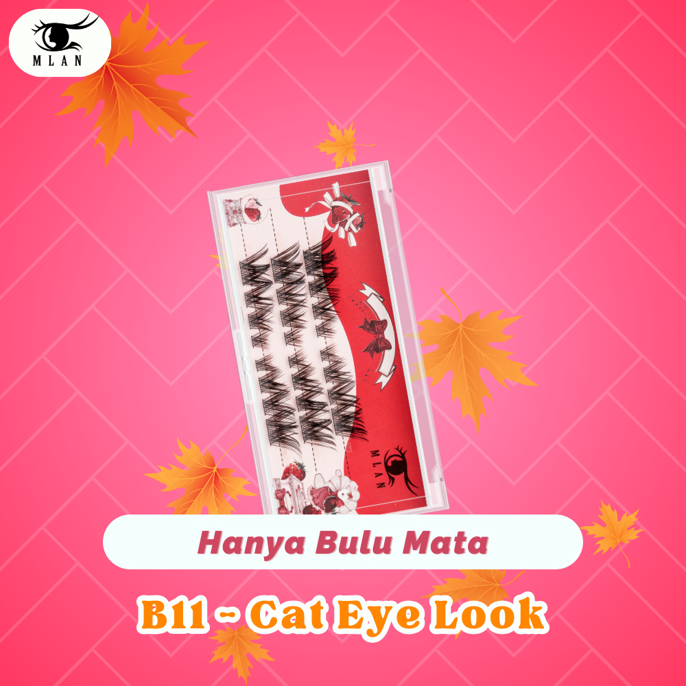 MLAN B11 Cat Eye Look | Bulu Mata Palsu Premium - Eyelash Extention - Lem Bulu Mata Palsu - Eye Make
