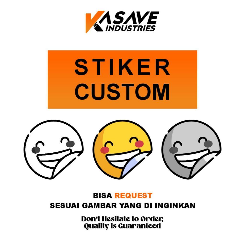 

STIKER CUSTOM 8CM PROPOSIONAL BIASA / MINIMAL ORDER 10 PCS
