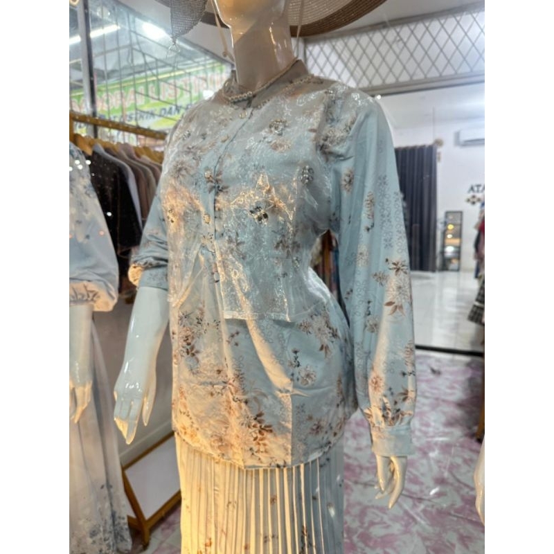 stelan organza rok plisket