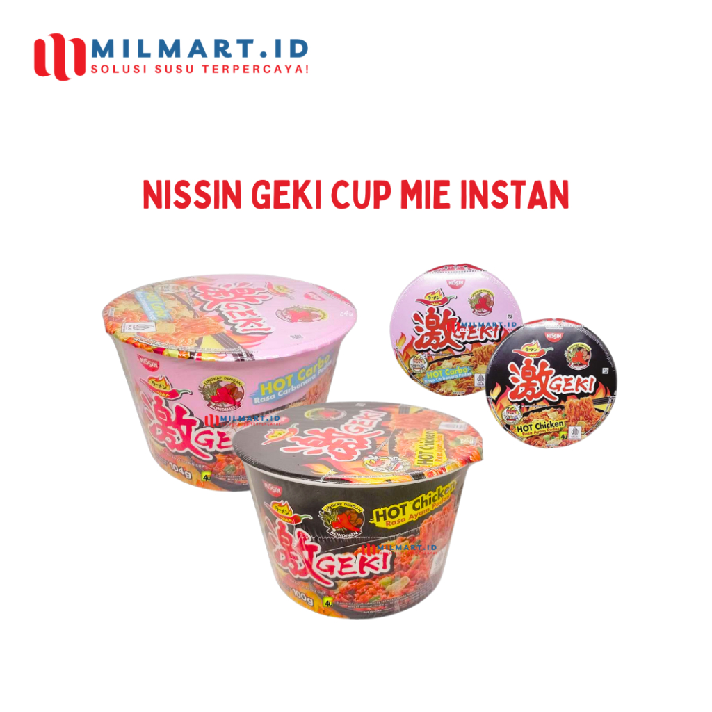 

NISSIN GEKI BOWL MIE INSTAN HOT CARBO/HOT CHICKEN BIG BOWL INSTANT NOODLES GEKIKARA