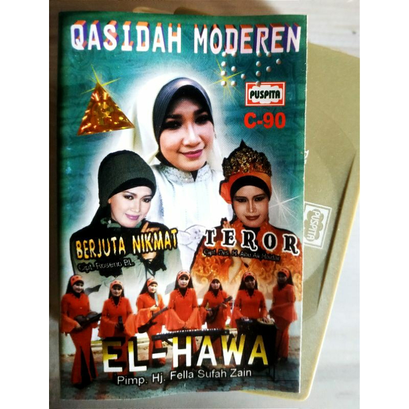 Audio kaset pita Qasidah modern El Hawa kondisi cover bagus utuh audio bagus