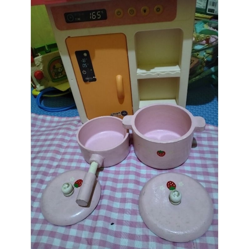 mainan masakan mainan kayu preloved l