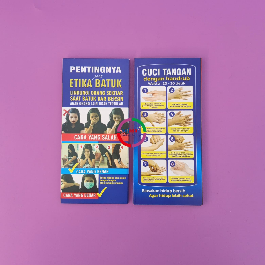 

Flyer Etika Batuk Dan Bersin | Flyer Cara Cuci Tangan | PHBS