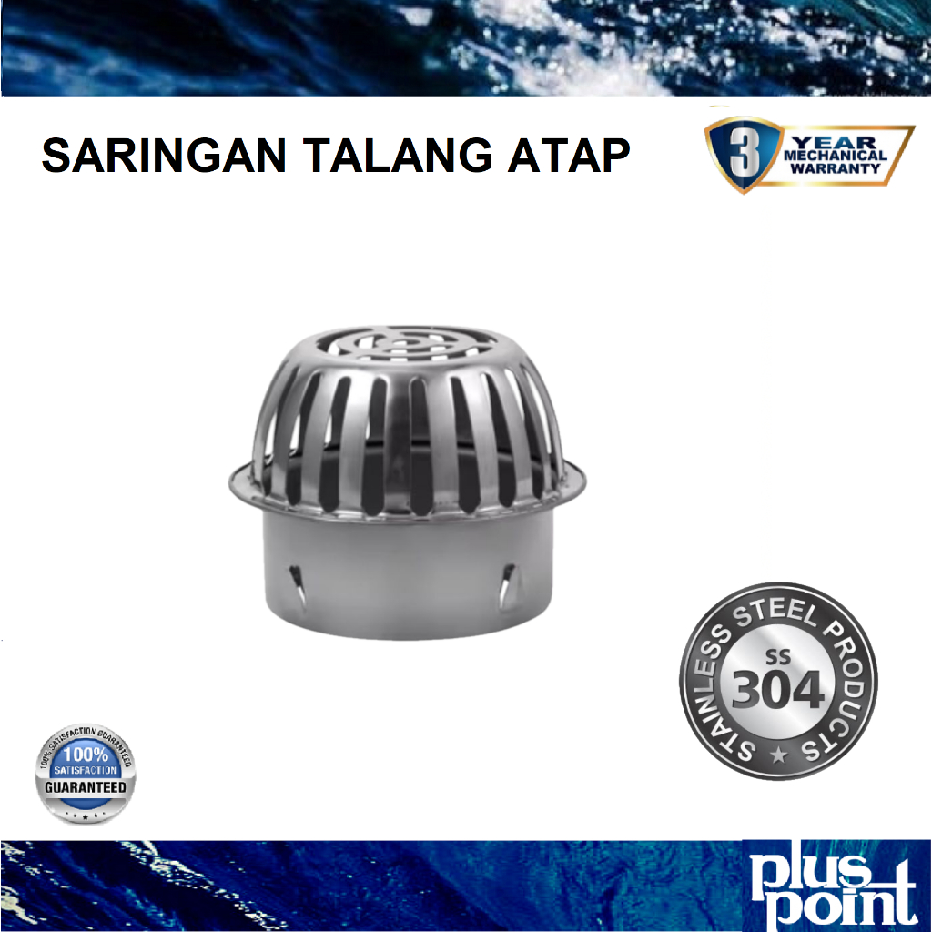 Saringan Air Talang Atap Rumah Balkon Roof Drain Outdoor Stainless Brachio MDLBRC