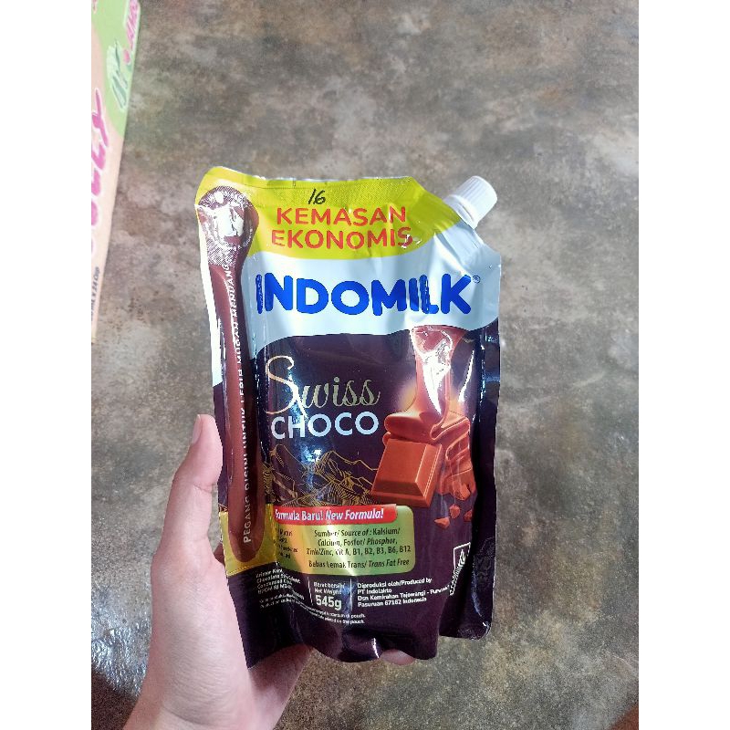 

Indomilk Susu Kental Manis|Kemasan Ekonomis|Rasa Swiss Choco
