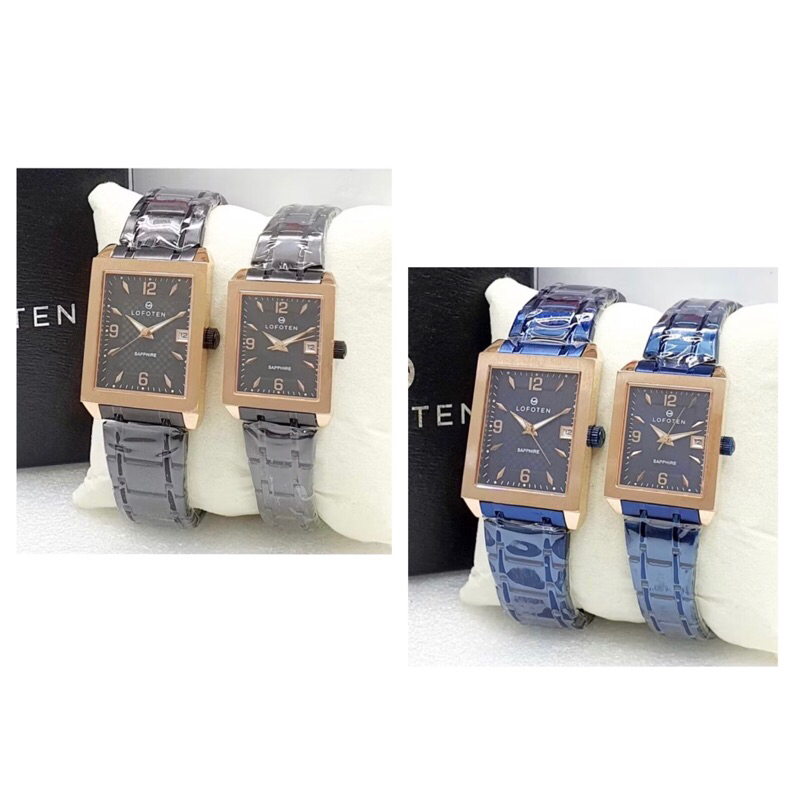 JAM TANGAN COUPLE LOFOTEN 8107M - 8107L / LOFOTEN 8107 COUPLE SAPPHIRE GLASS