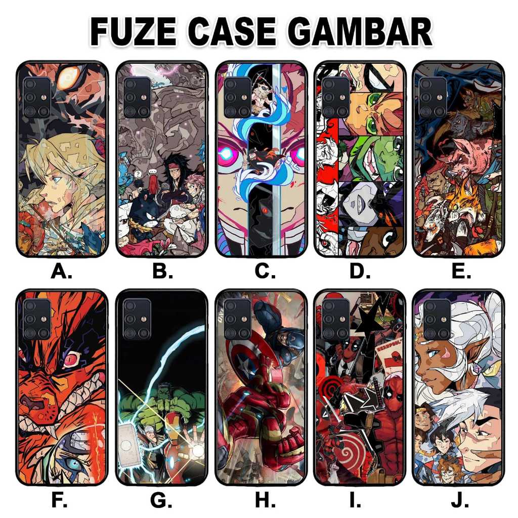 Casing Vivo S1 Vivo S1 Pro Vivo V11 Vivo V15 Pro Vivo V17 Pro Vivo V19 Softcase Gambar Marvel Anime 