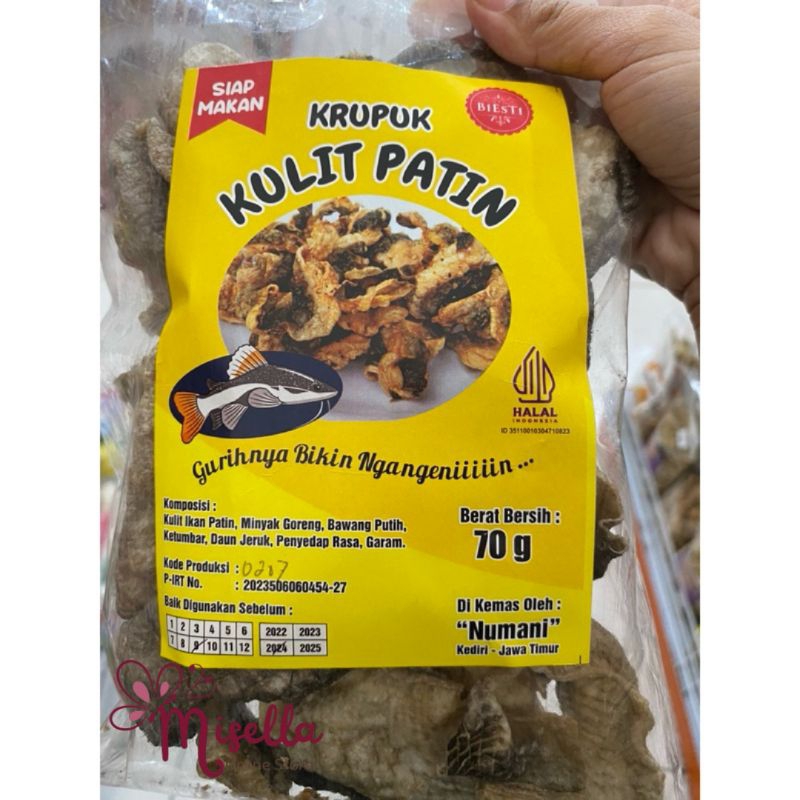 

Kerupuk Kulit Ikan Patin Berat 70 Gram