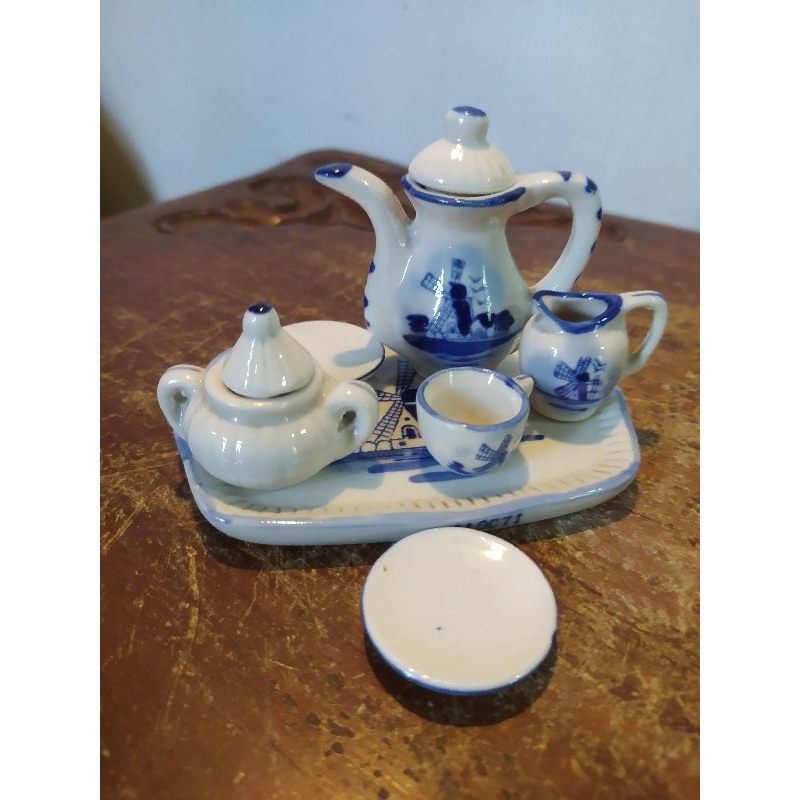 Miniatur Teko Keramik Holland Original Vintage
