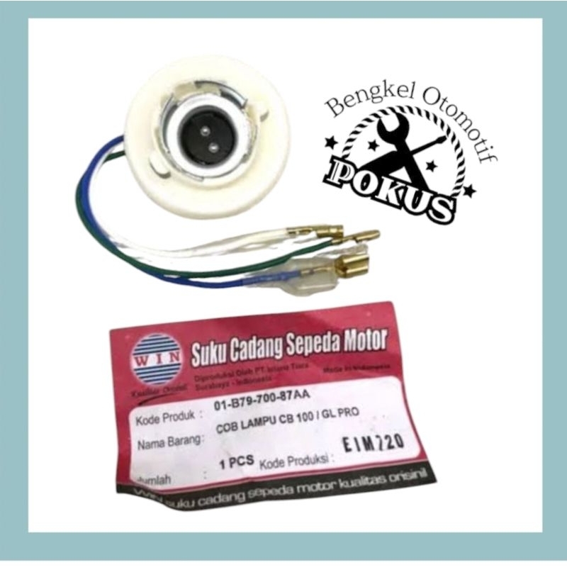 WIN- FITTING PITING SOKET LAMPU DEPAN GL PRO, GL 100, WIN, GL MAX, GL 100
