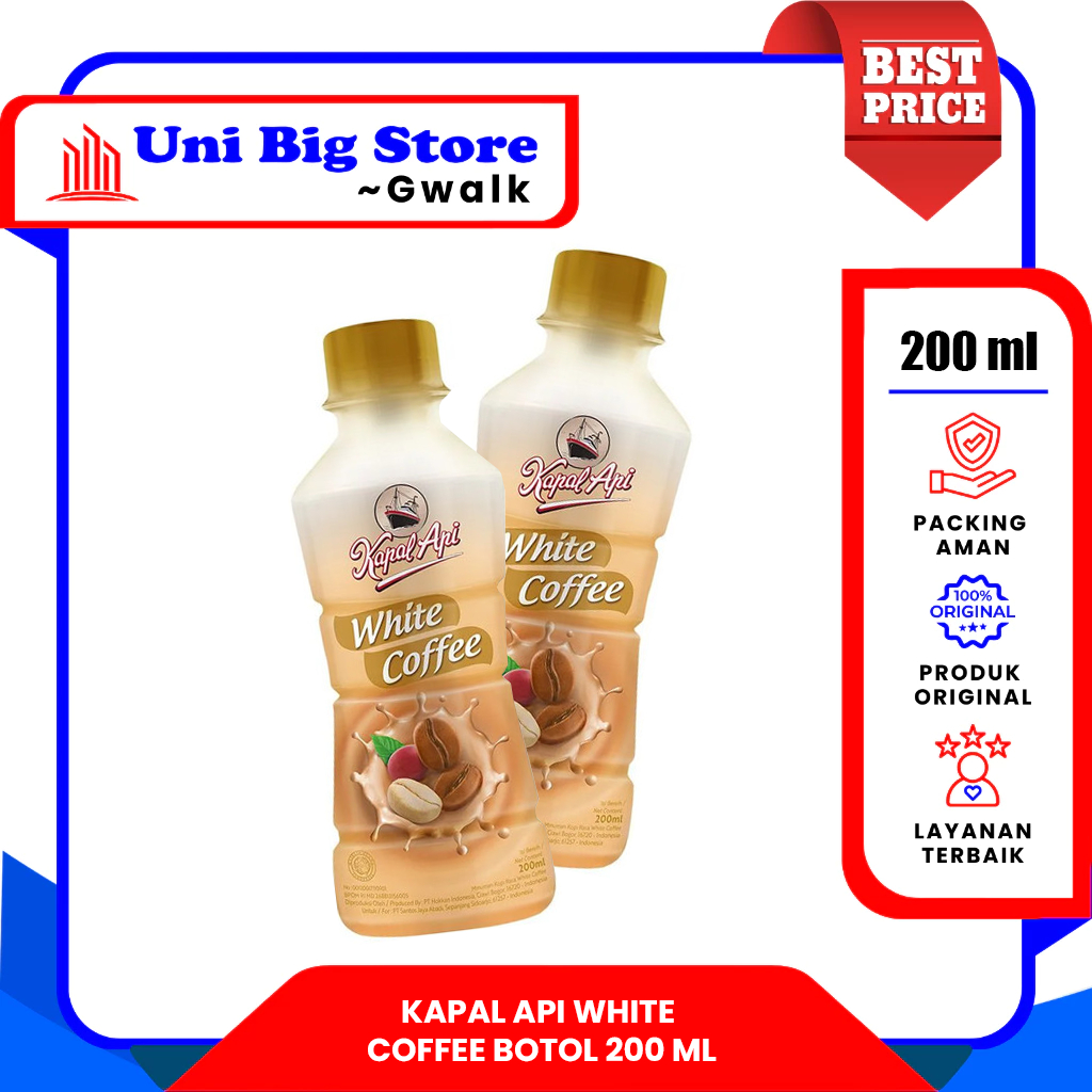 

KAPAL API WHITE COFFEE BOTOL - 200 ml