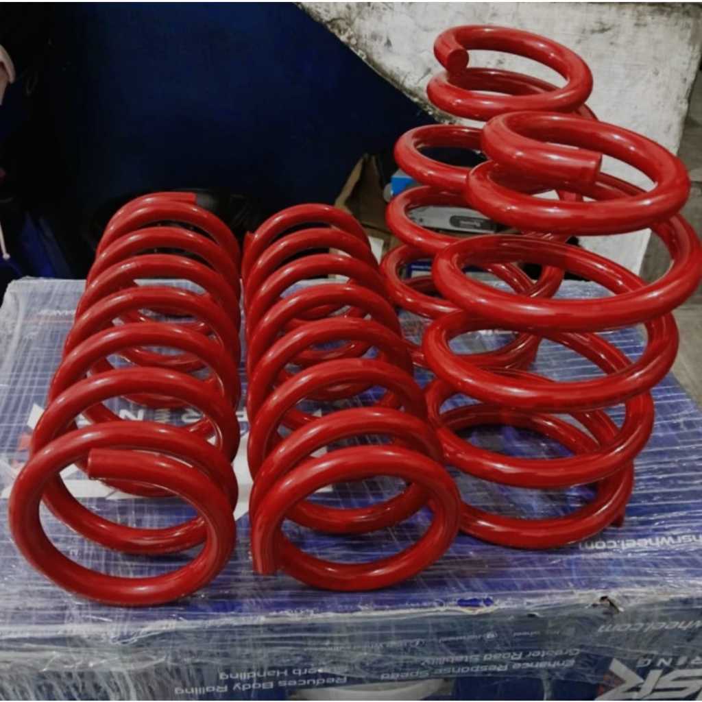 Per Ceper Fortuner - Lowering Kit Fortuner - LOWERING KIT HSR RED TOYOTA FORTUNER 2012-2022