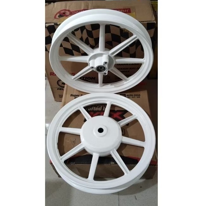 Mio M3 Velg bintang palang 8 putih VOX