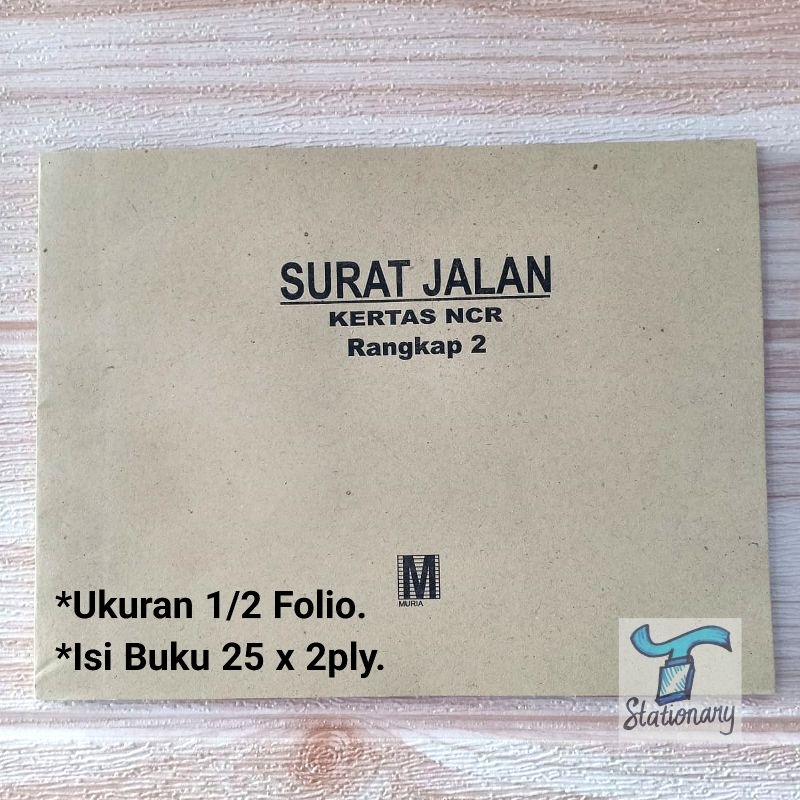 

Buku Surat Jalan 1/2 Folio, 2 Rangkap (MINIM PEMBELIAN 2 BUKU).