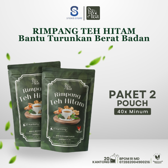 

Bytea Rimpang Teh Hitam 2 Pouch – Bantu Menurunkan Berat Badan, 20 Tea Bags BPOM