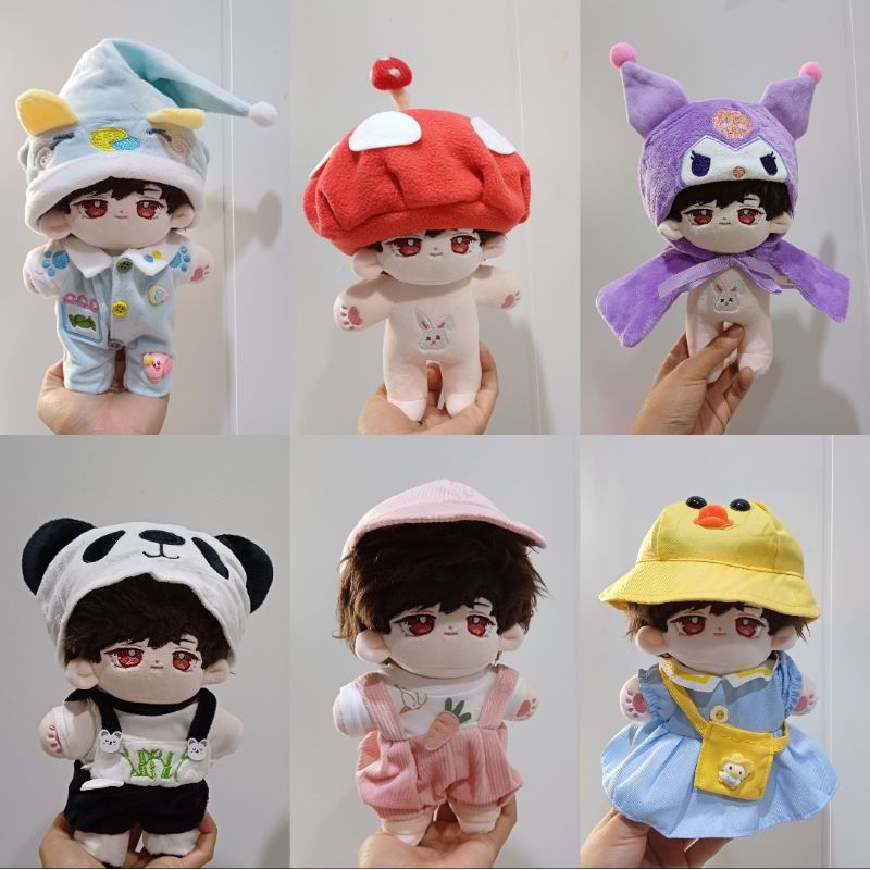 READY AKSESORIES CLOTH BONEKA 20CM//BAJU BONEKA 20cm//BAJU ONLY TOPI ONLY