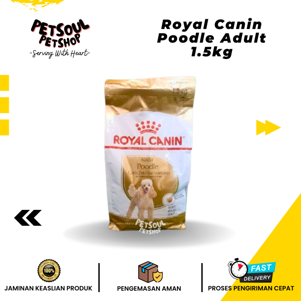 Makanan Anjing Royal Poodle Adult 1.5kg Freshpack / Royal Canin Pudel Dewasa / Makanan Anjing Poodle