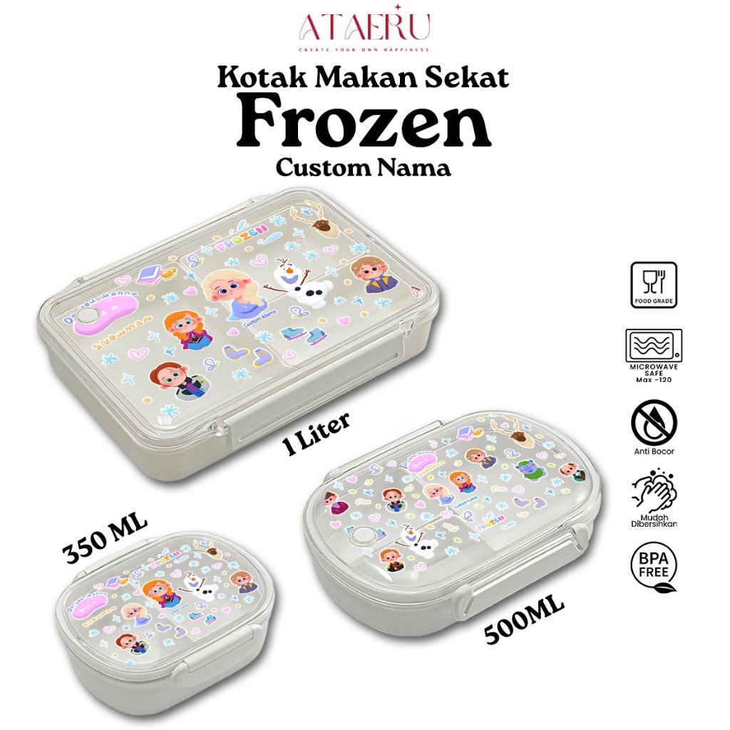 TERLARIS Kotak Makan Frozen Tempat Bekal Anak Karakter Frozen