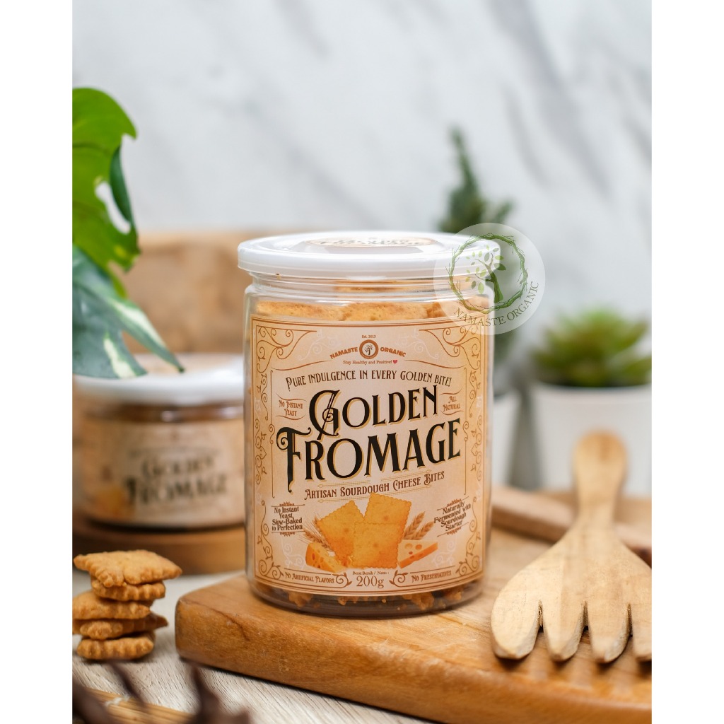 

GOLDEN FROMAGE - ARTISAN SOURDOUGH CHEESE BITES JAR 200GR