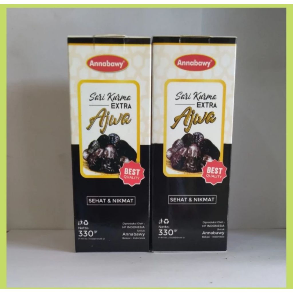 Sari Kurma Ajwa 330gr - Sari Kurma Plus Kurma Ajwa Annabawy