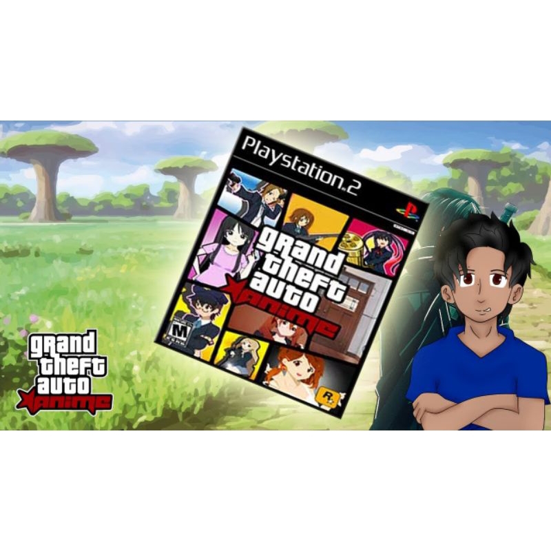 KASET GAME PS 2 GTA ANIME