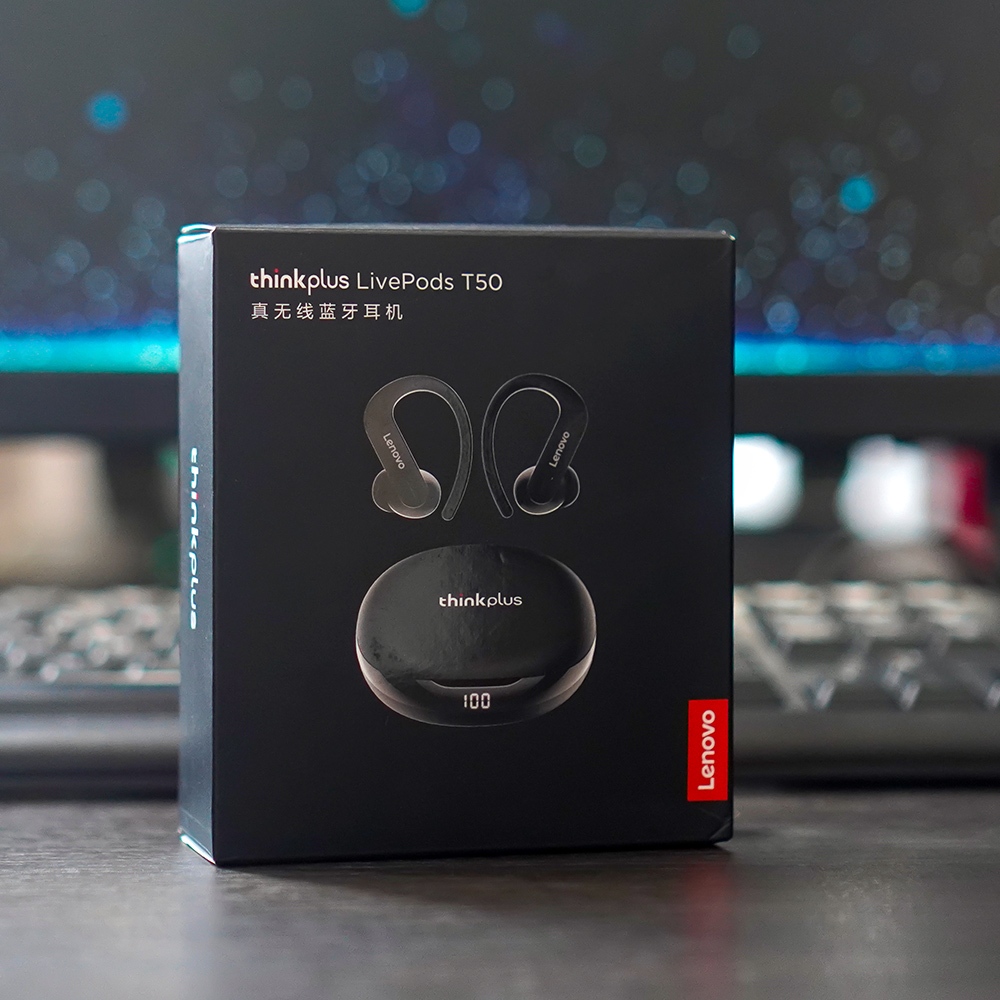HANDSFREE LENOVO THINKPLUS T50 TWS TRUE WIRELESS BLUETOOTH 5.2 HEADSET EARPHONE | HF LENOVO TWS T50