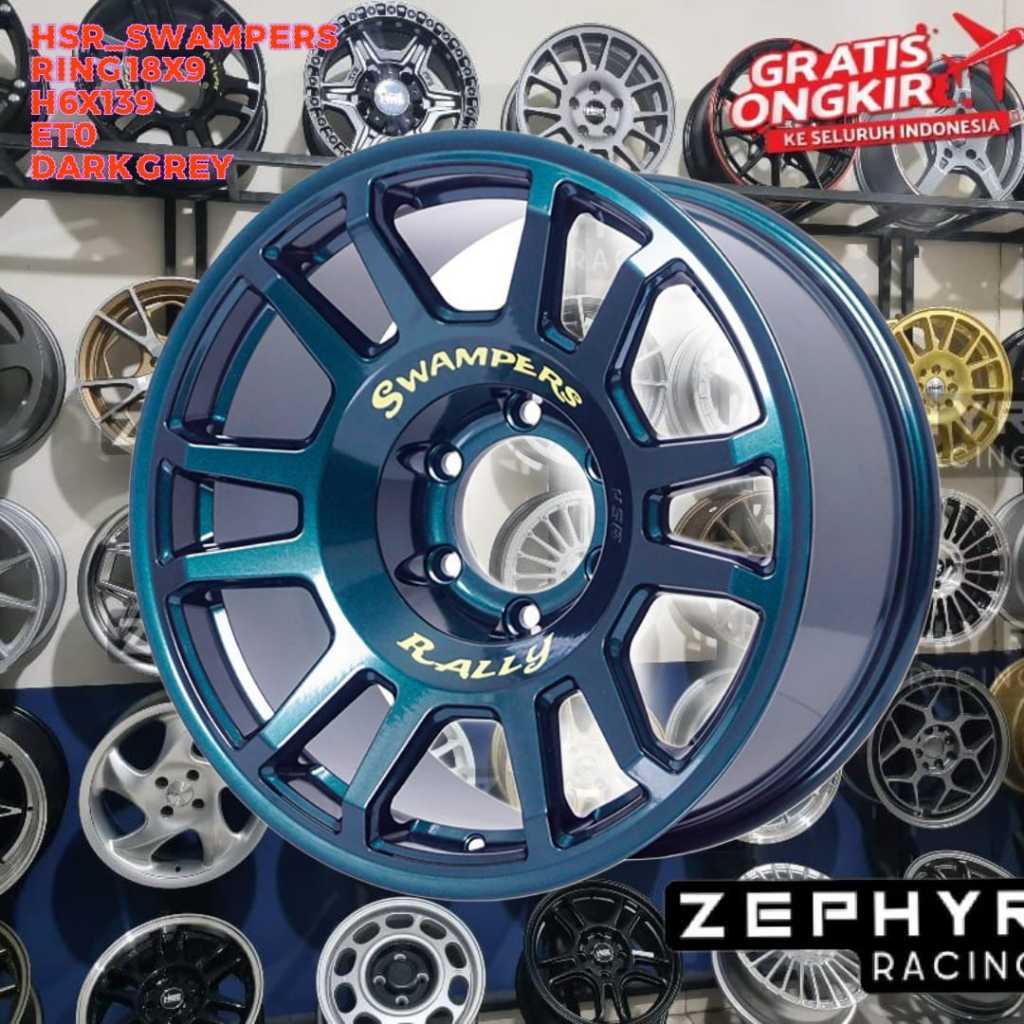 velg hsr original ring 18 h6 untuk pajero, fortuner, fanther new dll hsr r18
