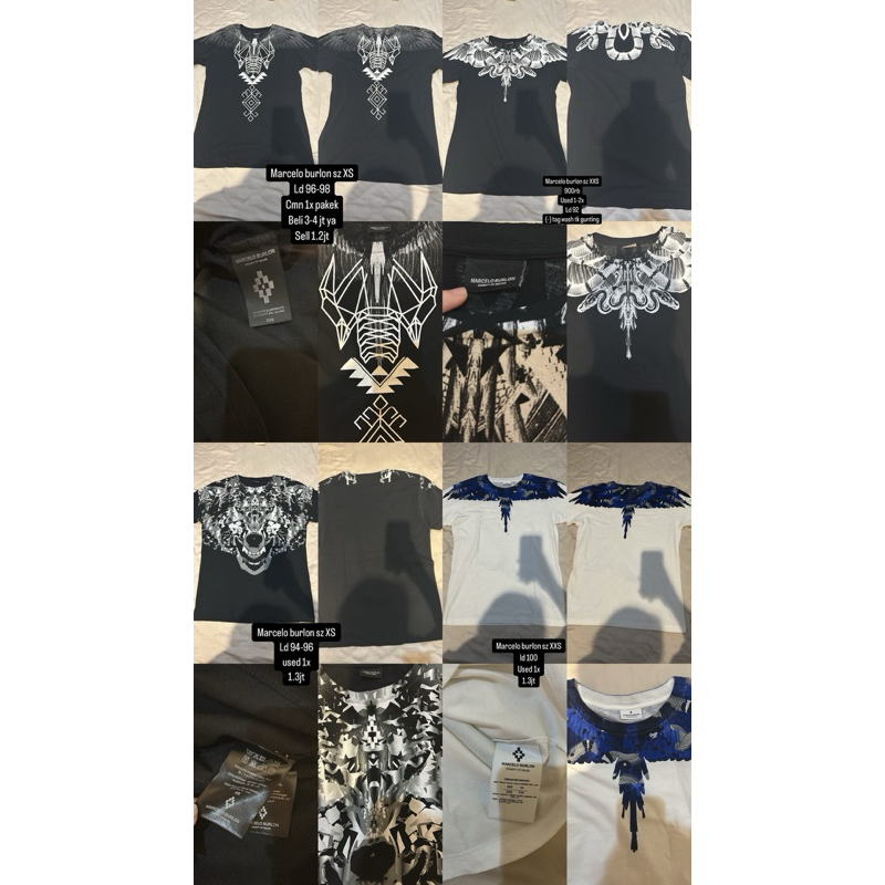 take all marcelo burlon 4 kaos Original authentic