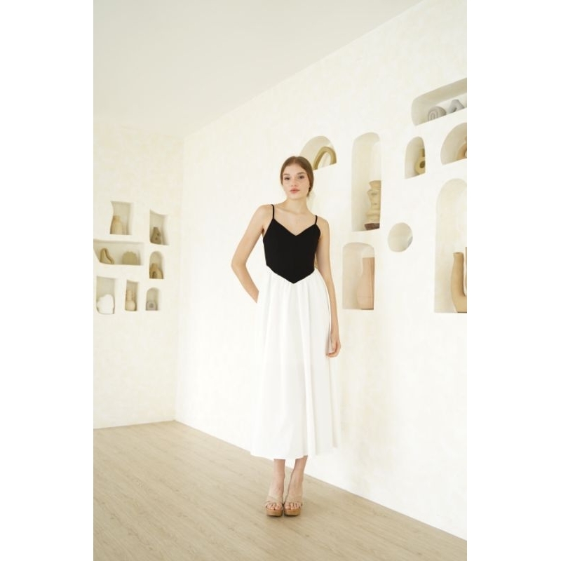 LOUVRE - ELLY DRESS | gaun premium longdress satin prewedding pesta party