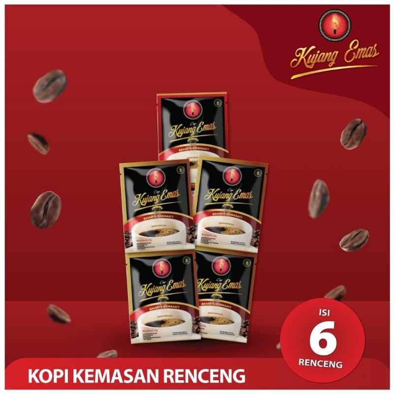 

Kopi Premium Asli Kujang Emas 25g Kemasan paket 6 renceng