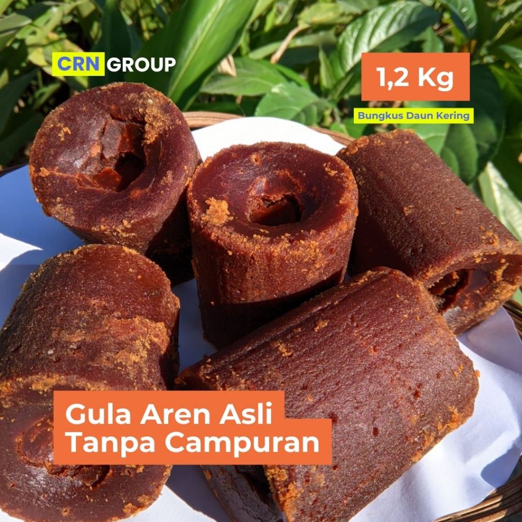 

[1,2 Kg] Gula Aren Asli Murni Kemasan Daun Kering 100% Dari Cianjur Selatan