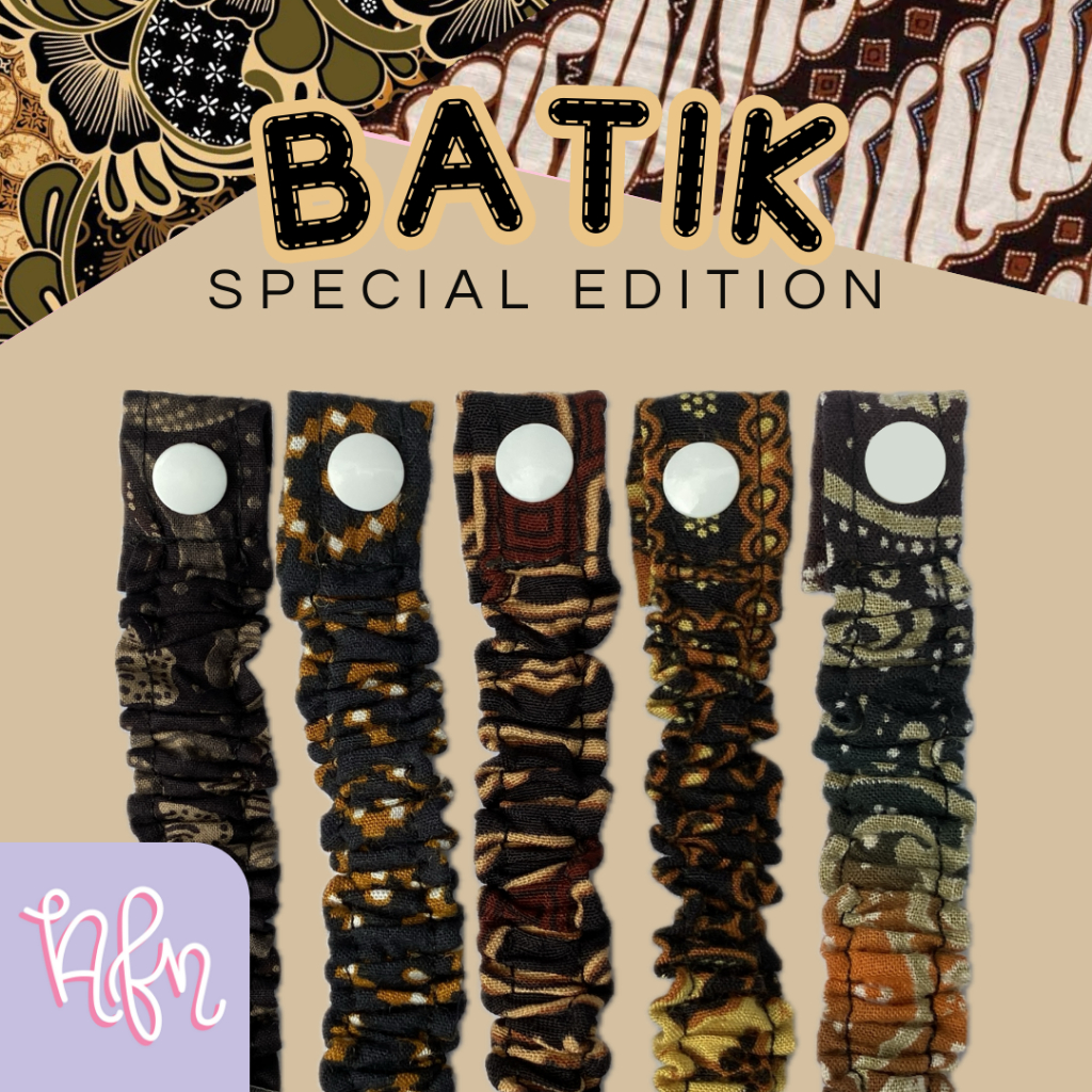 BATIK ㅡ Konektor hijab | Masker hijab | Sambungan masker | Headloop | Premium Quality
