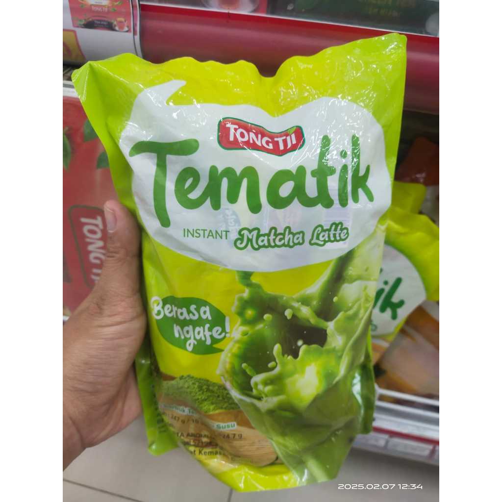 

Tong Tji Tematik Matcha Latte Instant Pouch / Tematik Instant Matcha Latte / Tematik Matcha Latte Isi 10 Sachet