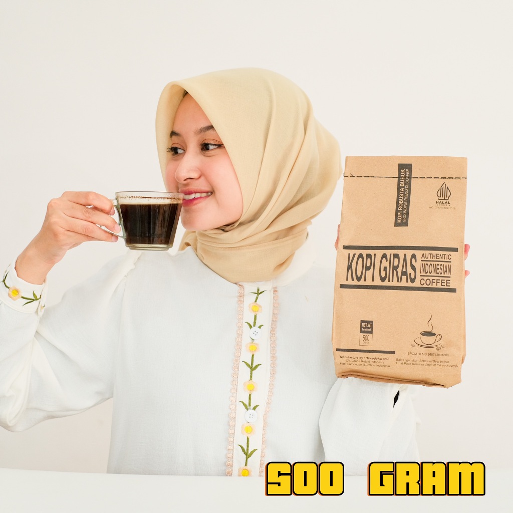

[BUNDLING HEMAT] Kopi Giras 1KG – Kopi Robusta Bubuk | Kopi Hitam Enak & Murah!