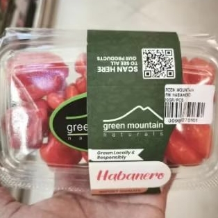 

Cabai habanero merah fresh green mountain pack