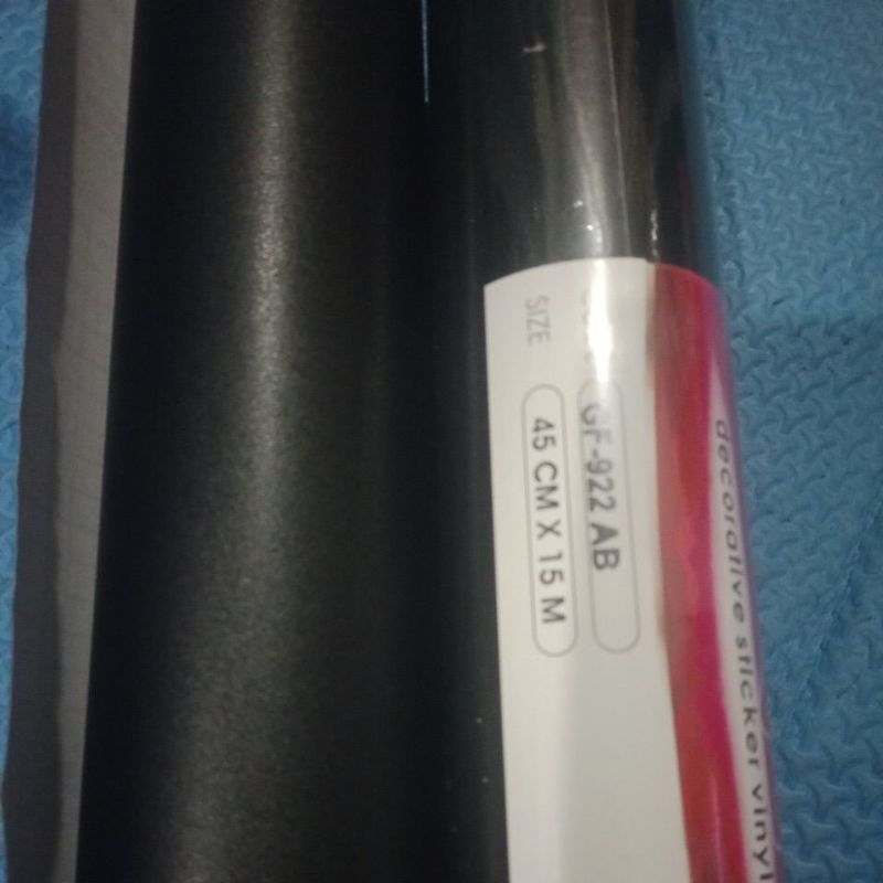 stiker skotlet hitam doff kasar motif kulit jeruk isi 15m