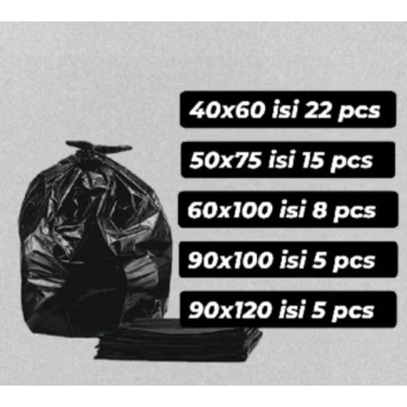 SAMPAH PLASTIK / PLASTIK SAMPAH / KANTONG SAMPAH PLASTIK / KANTONG PLASTIK SAMPAH HITAM