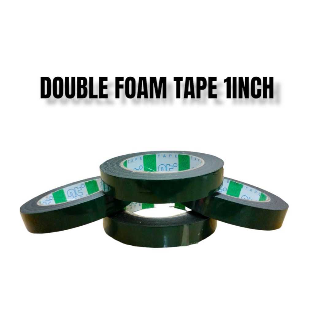 

[1pcs] Double tape busa hijau 1 inchi/ double foam tape 1 inchi merek random